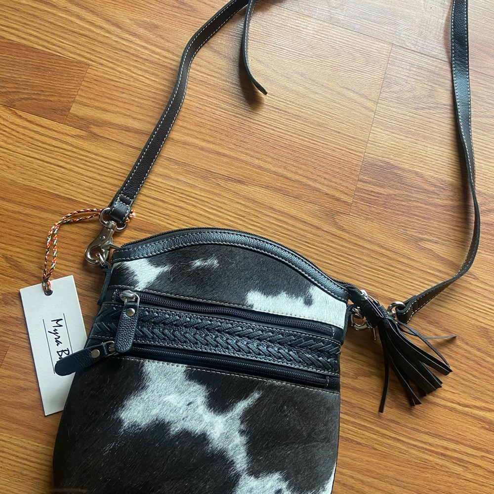 Black and White Crossbody Bag